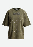 Essentiel Antwerp Kourse Tee with Studs - Green