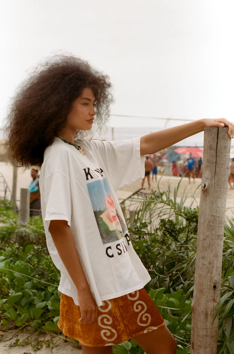 Kinga Csilla Blooming Rose Tee