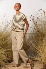M.A. Dainty Lolly Tee - Yellow/Brown