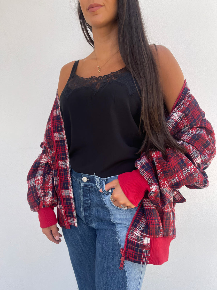 M.A. Dainty Tambourine Cami - Black