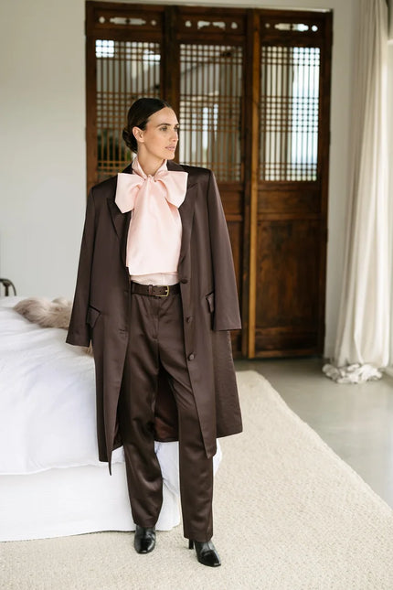 M.A. Dainty Brace Blouse - Ballet Pink