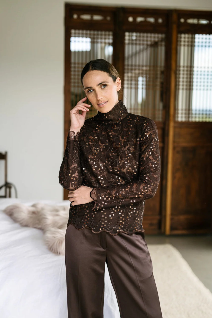 M.A. Dainty Pinot Pant - Mahogany