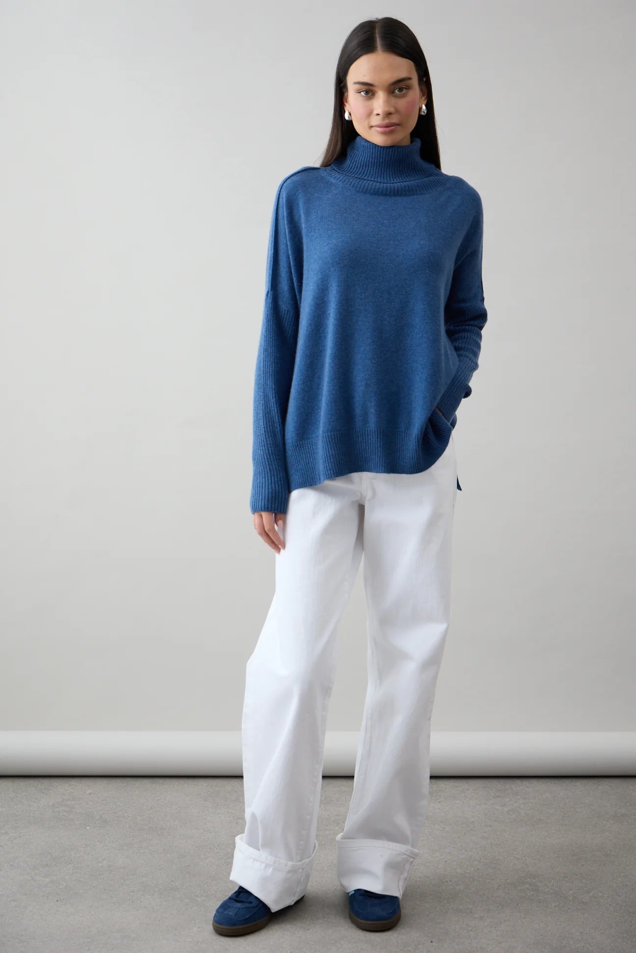 Mia Fratino Gigi Step Rollneck - Denim