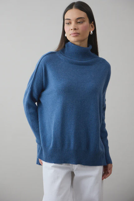 Mia Fratino Gigi Step Rollneck - Denim