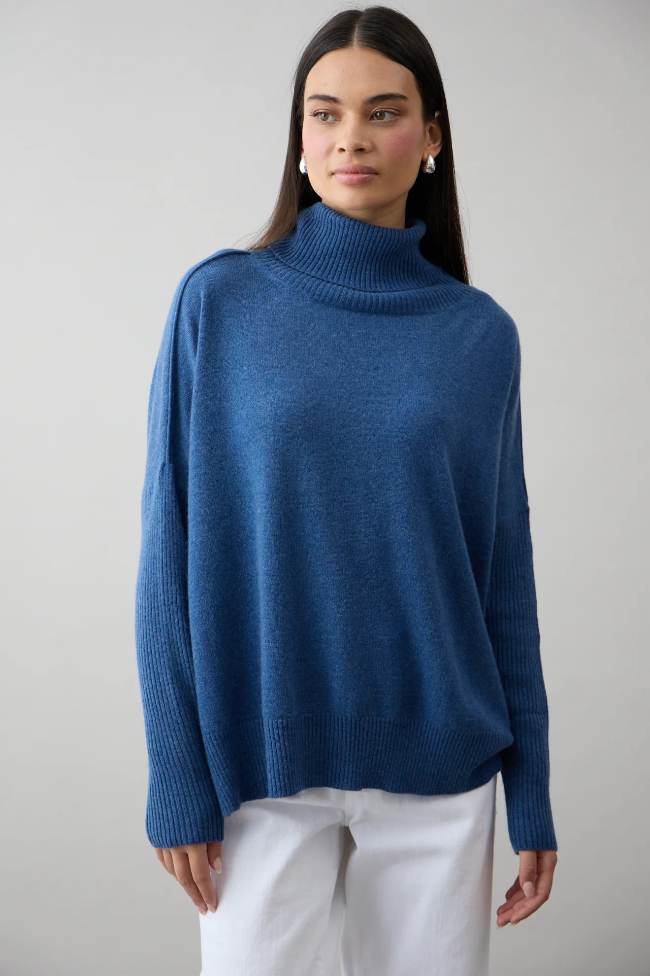 Mia Fratino Gigi Step Rollneck - Denim