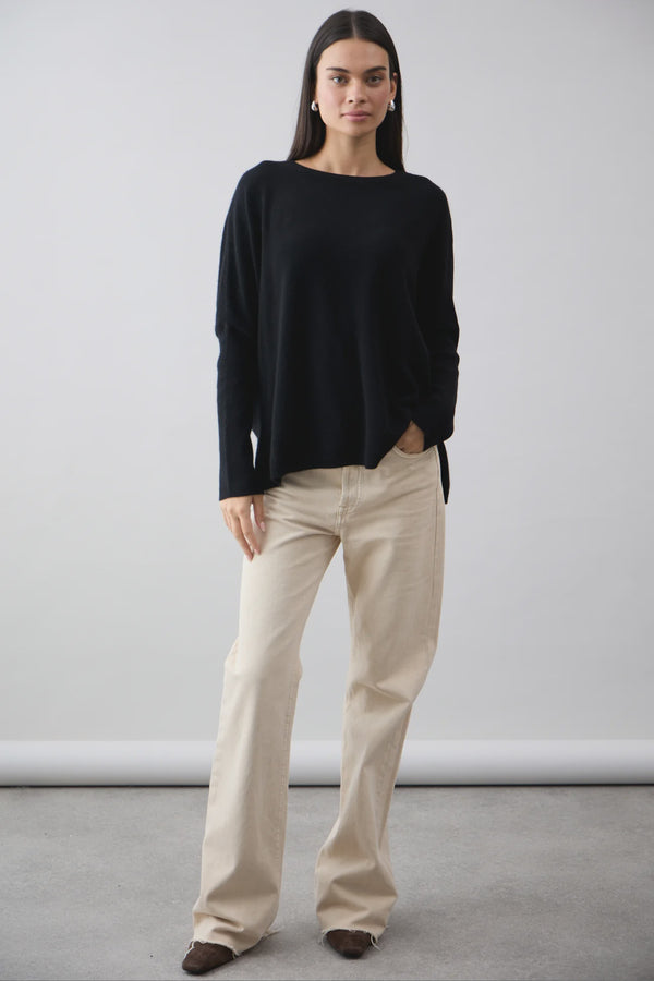 Mia Fratino Boyfriend Crew - Jet Black