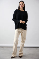 Mia Fratino Boyfriend Crew - Jet Black