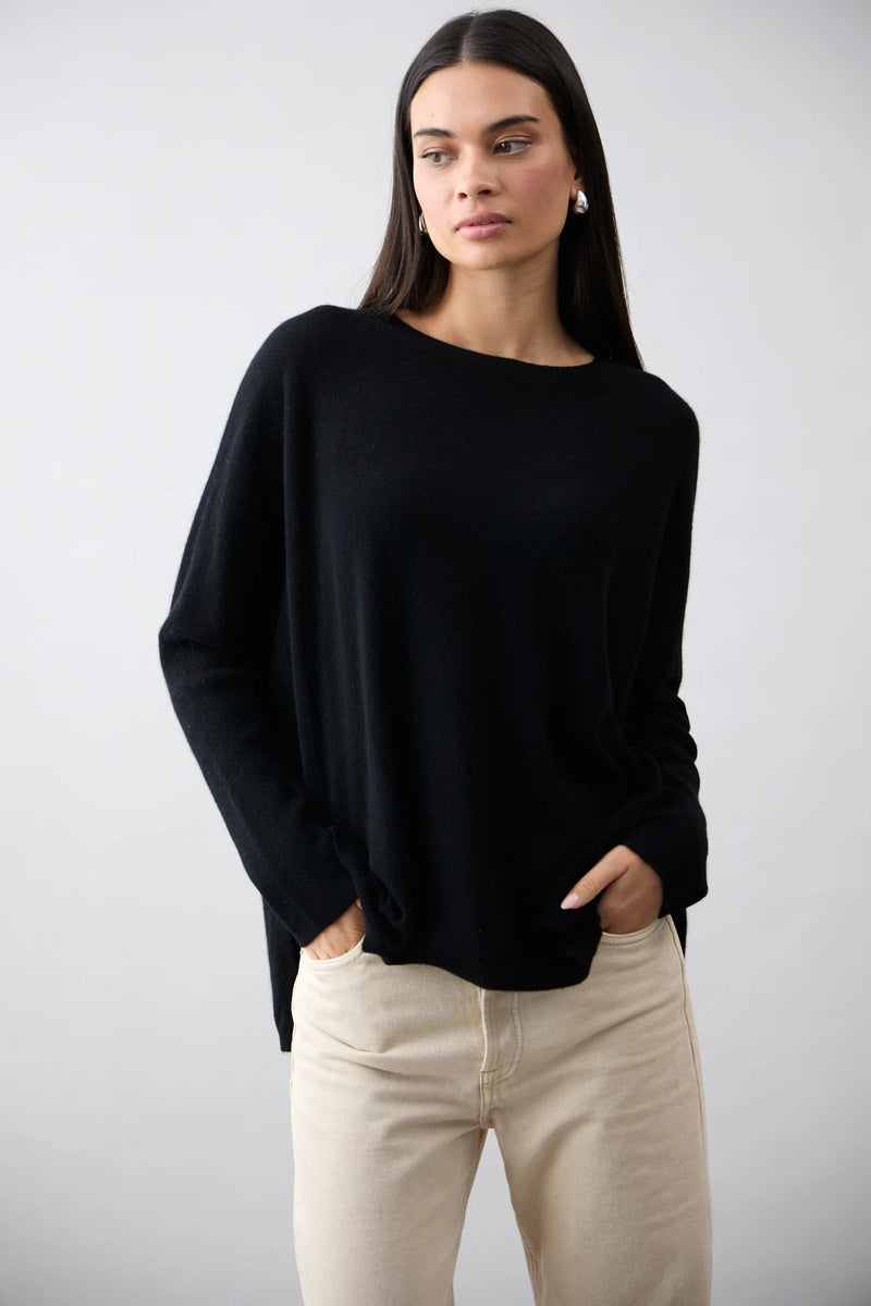 Mia Fratino Boyfriend Crew - Jet Black