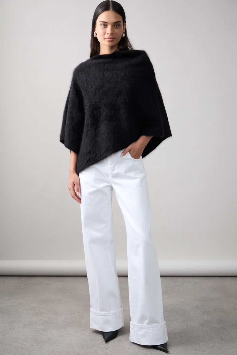 Mia Fratino Brushed Poncho - JET