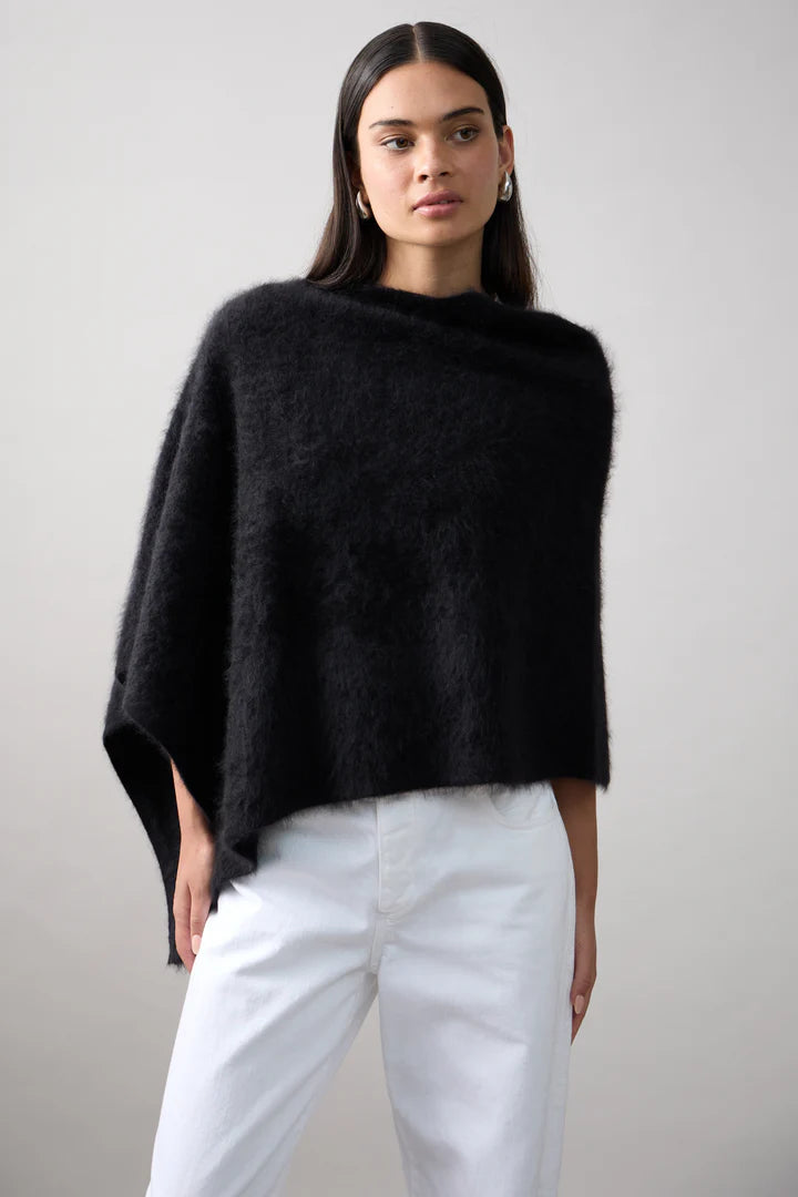 Mia Fratino Brushed Poncho - JET