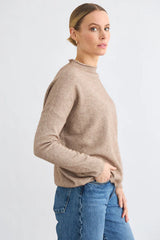 Mia Fratino Sloane Mockneck - Toast