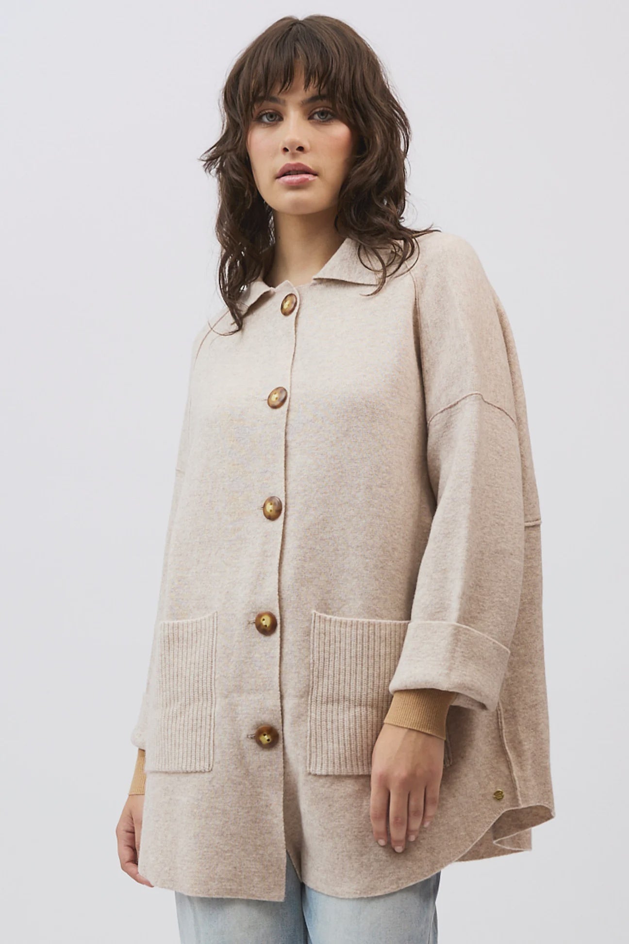 Mia Fratino Brixton Jacket - Bone