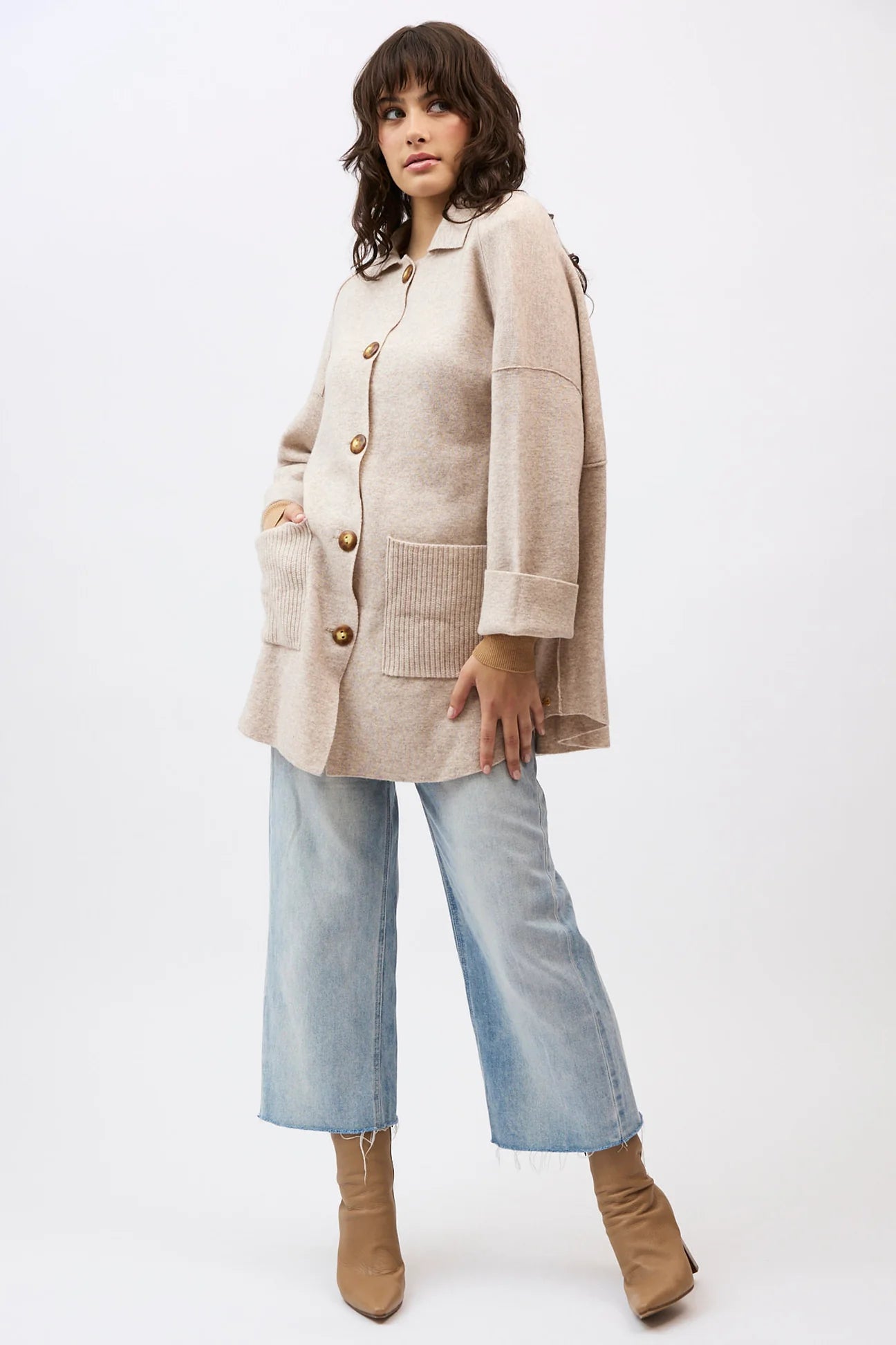 Mia Fratino Brixton Jacket - Bone