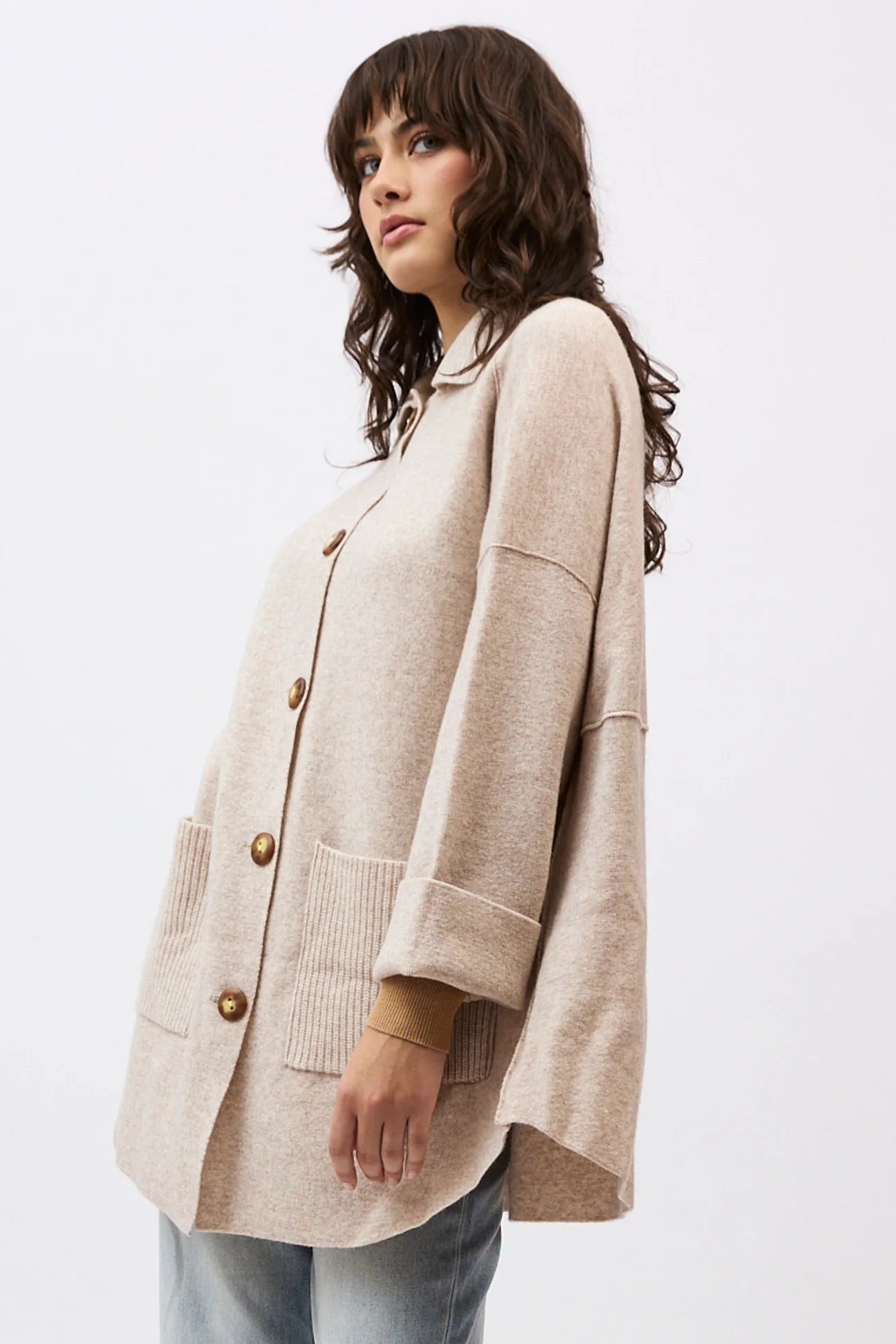 Mia Fratino Brixton Jacket - Bone