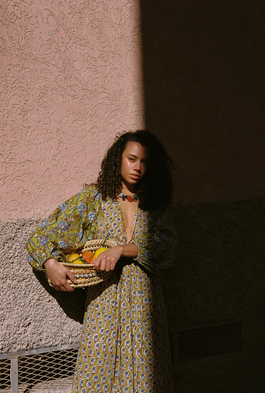 Kinga Csilla Zoya Block Print Marrakech Dress