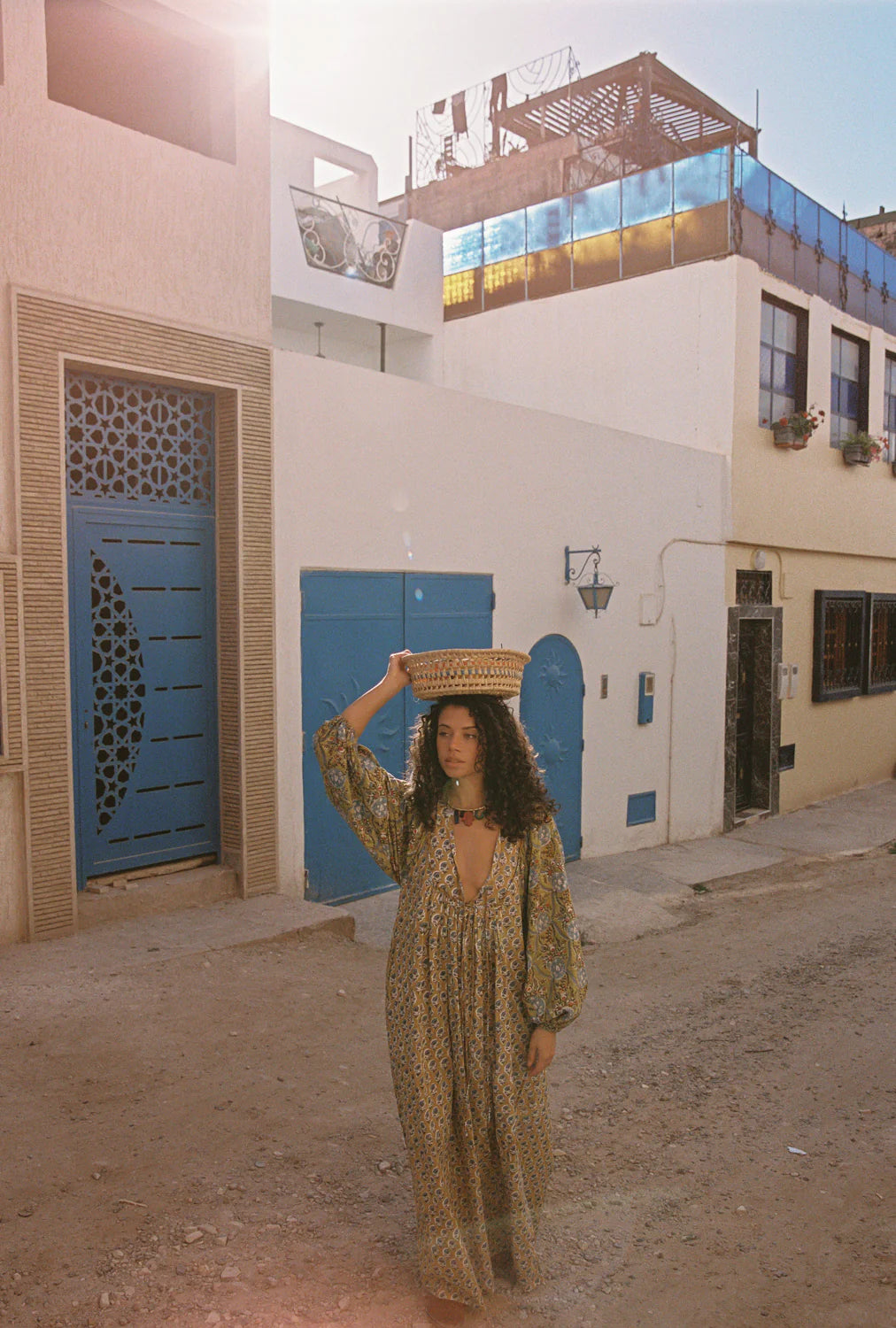 Kinga Csilla Zoya Block Print Marrakech Dress