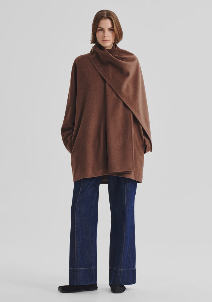 Morrison Etta Cape Coat - Nutmeg
