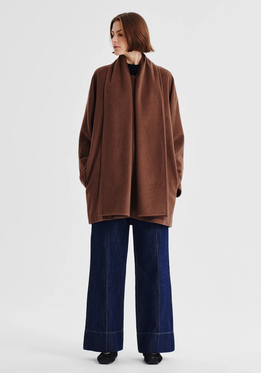 Morrison Etta Cape Coat - Nutmeg