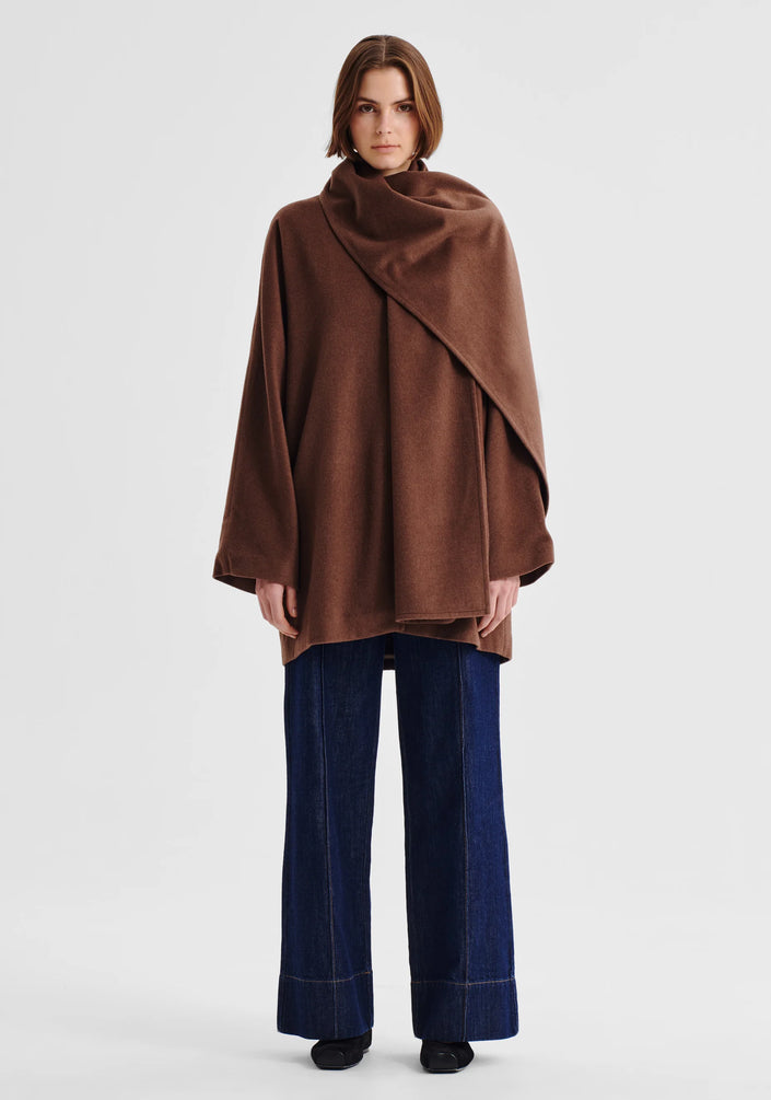Morrison Etta Cape Coat - Nutmeg
