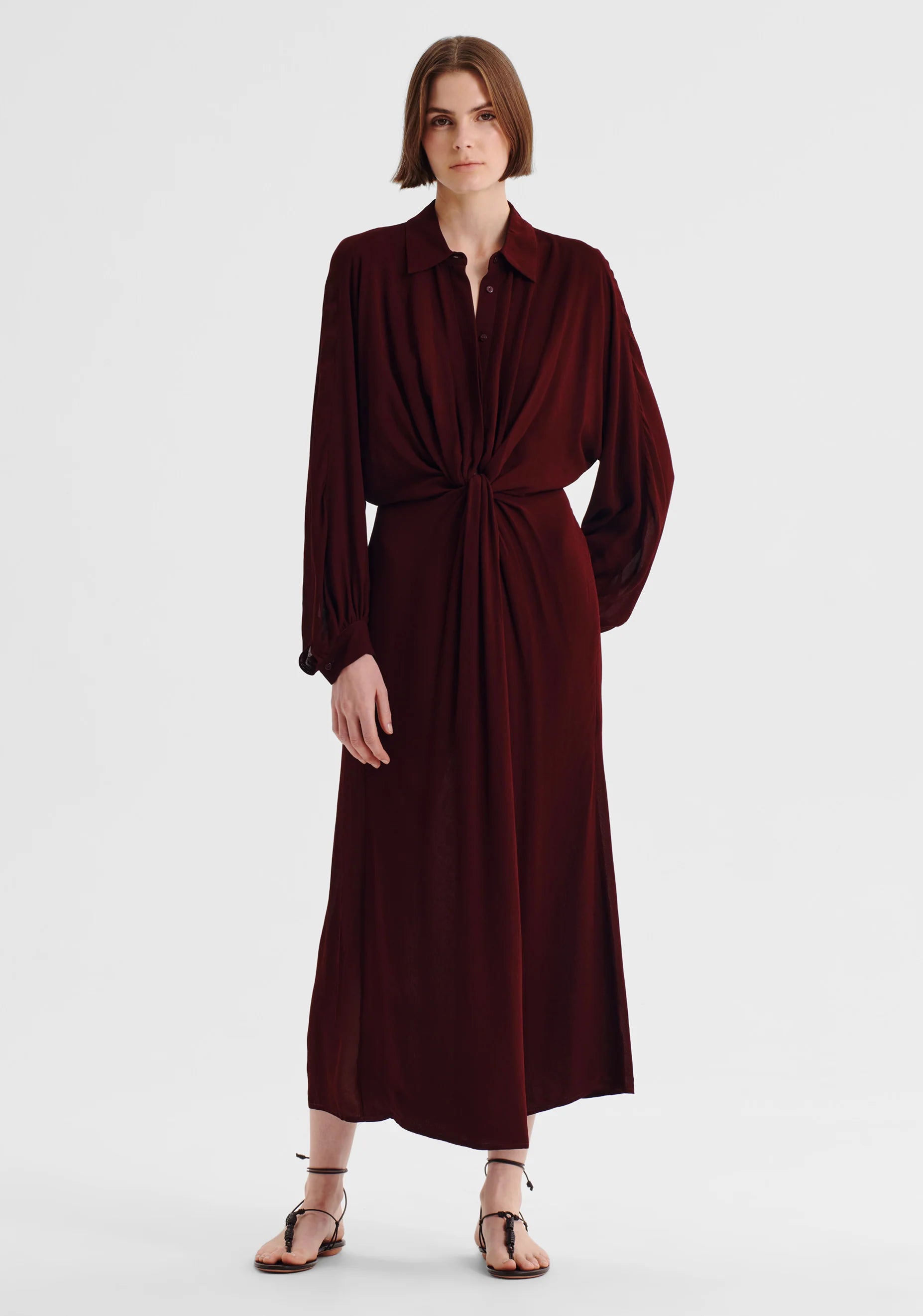 Morrison Florian Shirt Dress - Pinot