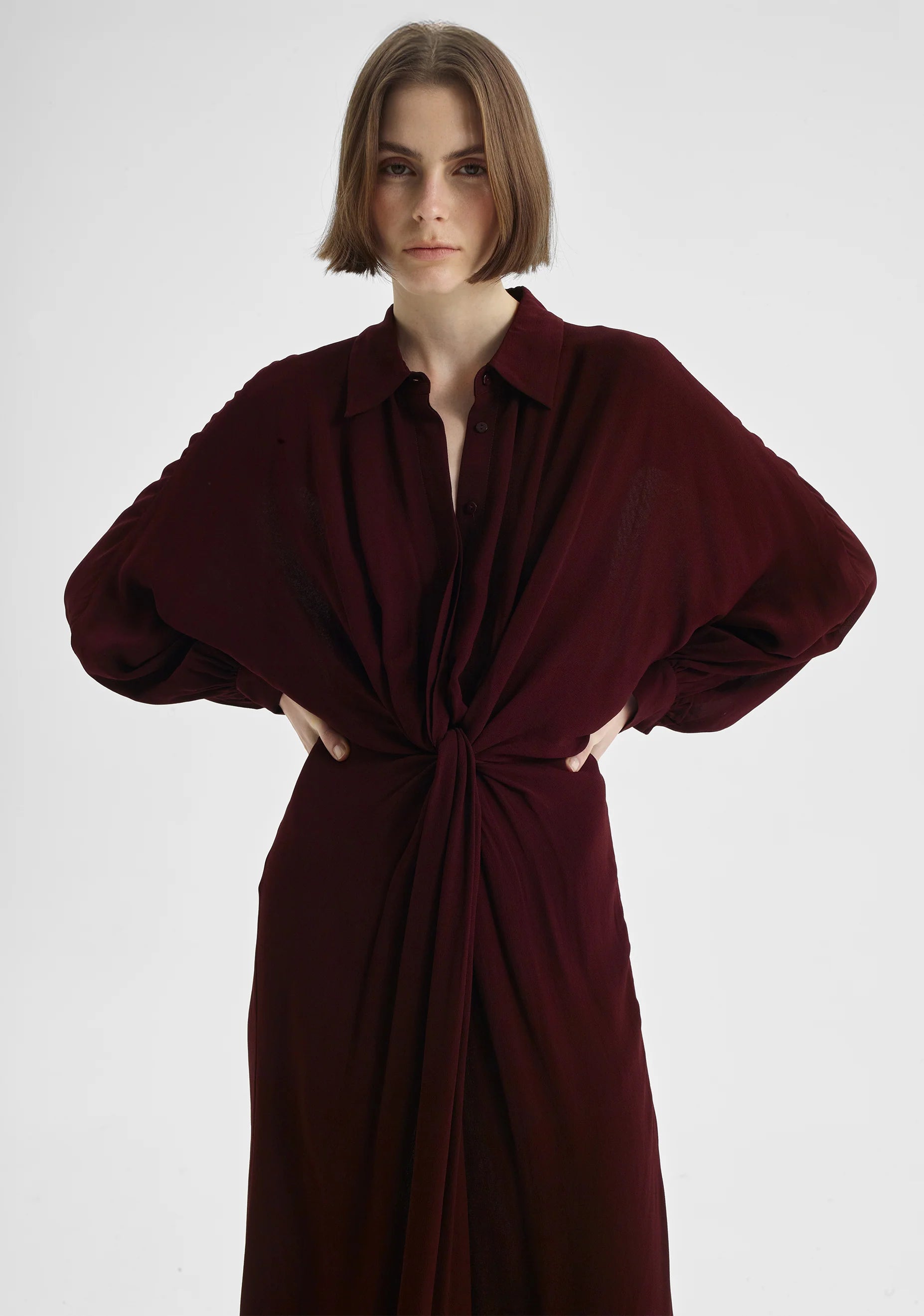 Morrison Florian Shirt Dress - Pinot
