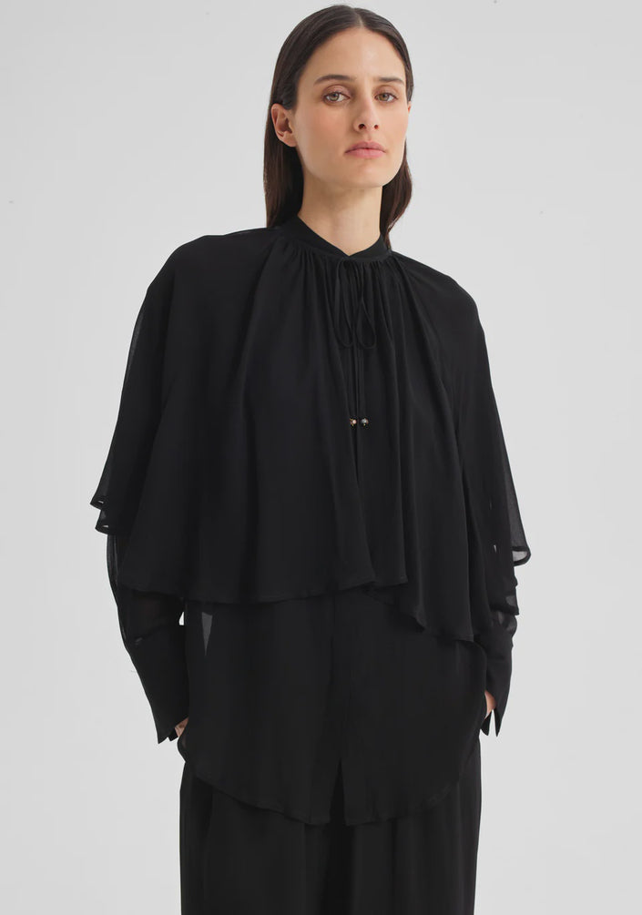 Morrison Miranda Cape Shirt - Black