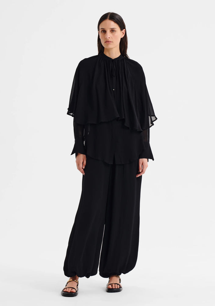 Morrison Miranda Cape Shirt - Black