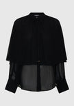 Morrison Miranda Cape Shirt - Black