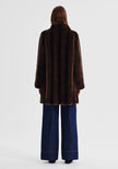 Morrison Stevie Fur Coat - Espresso