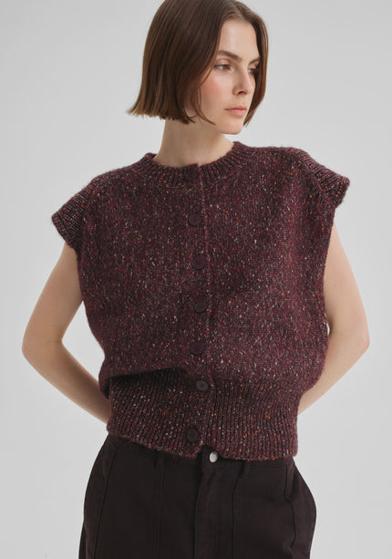 Morrison Zoe Knit Vest  - Boysenberry