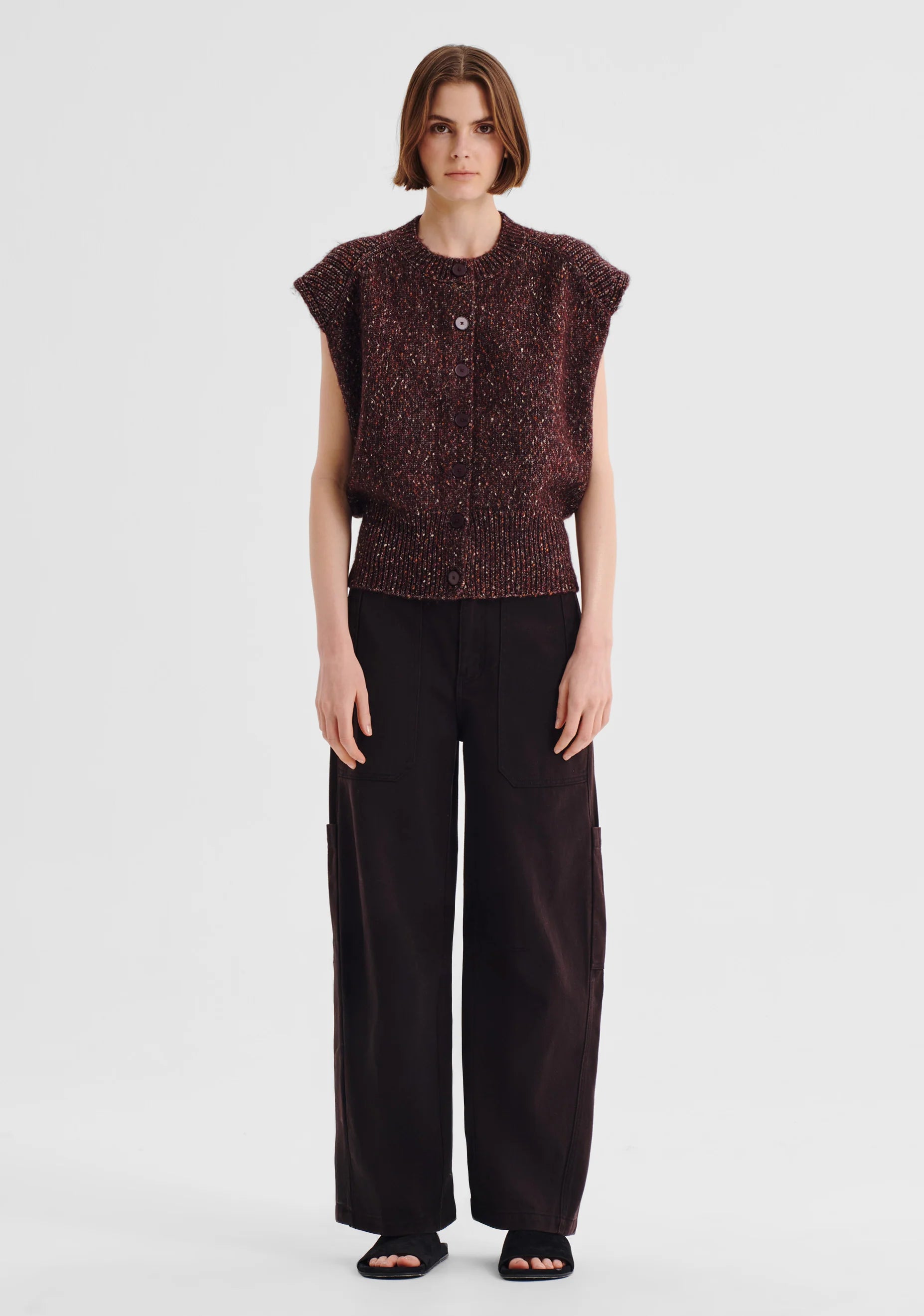 Morrison Zoe Knit Vest  - Boysenberry