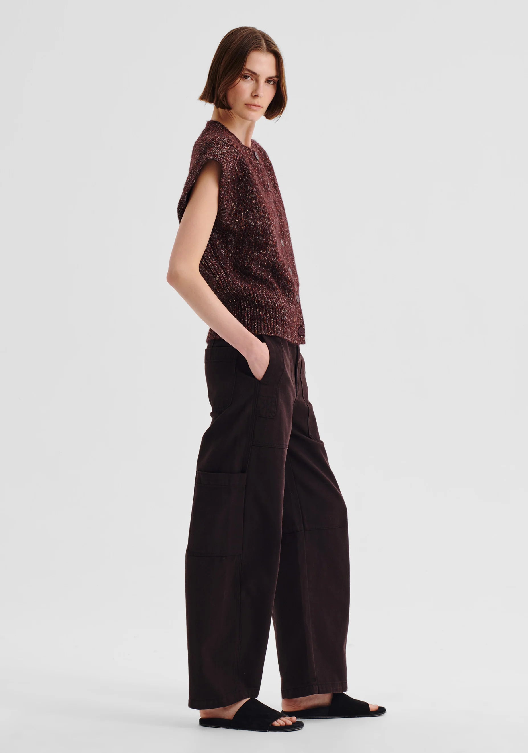 Morrison Zoe Knit Vest  - Boysenberry