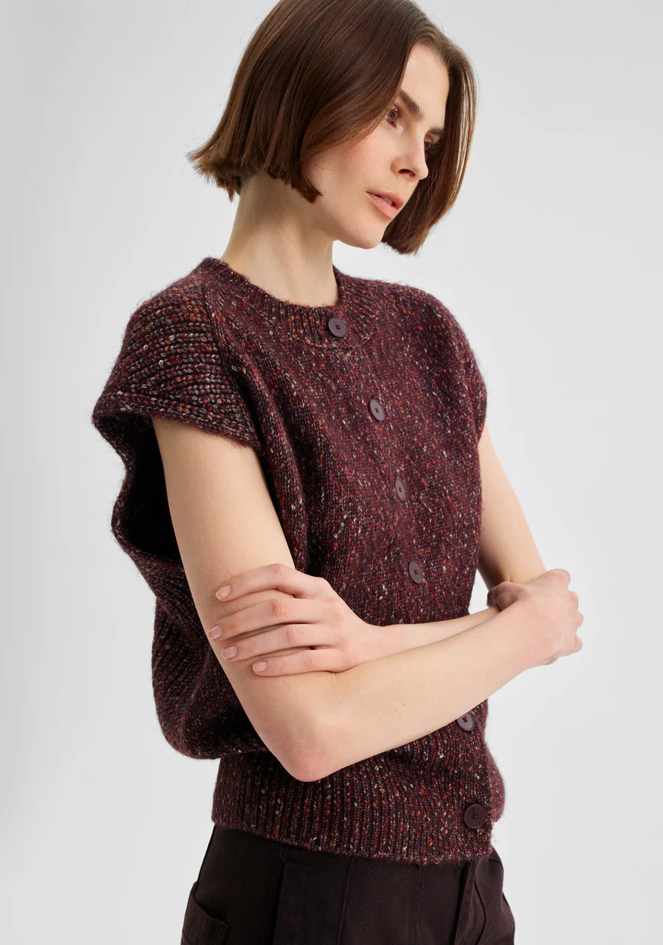 Morrison Zoe Knit Vest  - Boysenberry