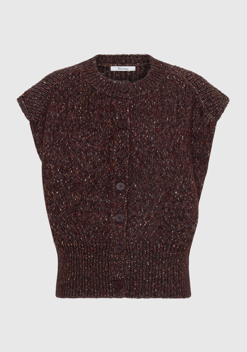 Morrison Zoe Knit Vest  - Boysenberry