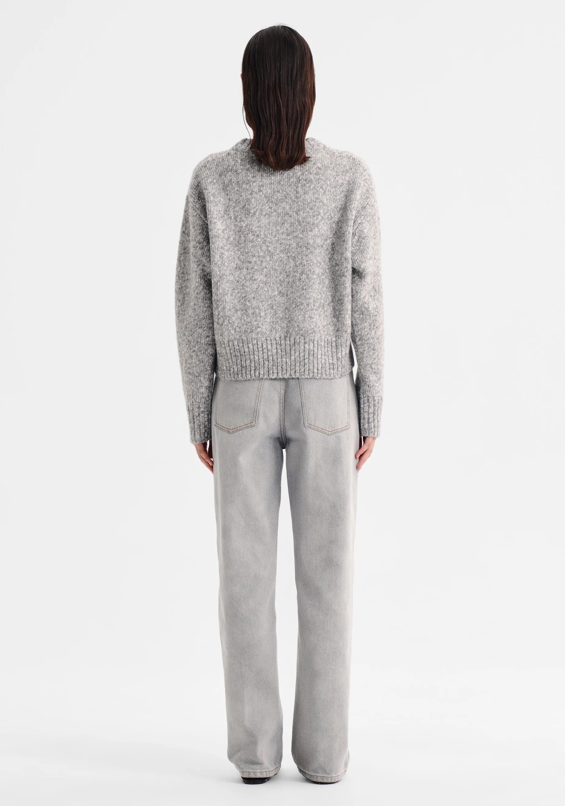 Morrison Zoe Knit Pullover - Grey Marle