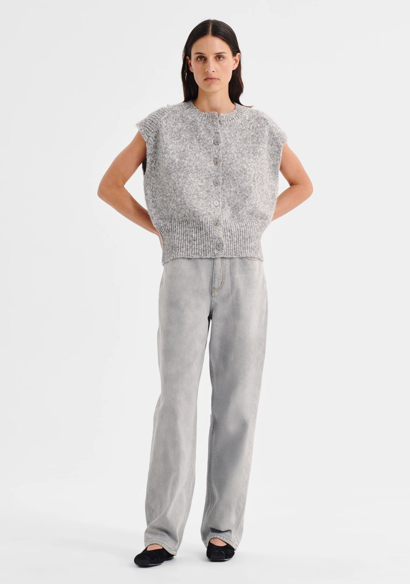 Morrison Zoe Knit Vest - Grey Marle