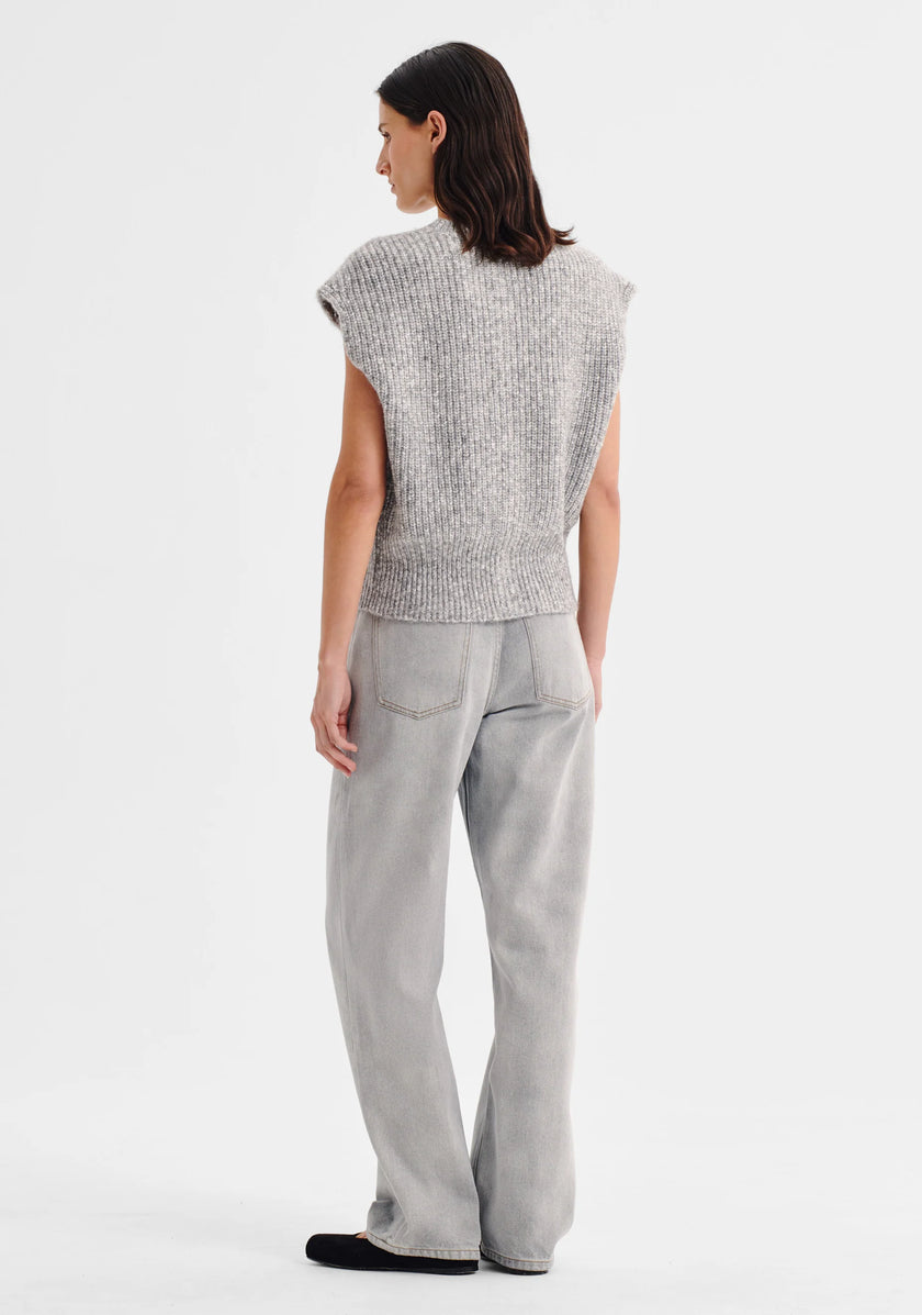 Morrison Zoe Knit Vest - Grey Marle