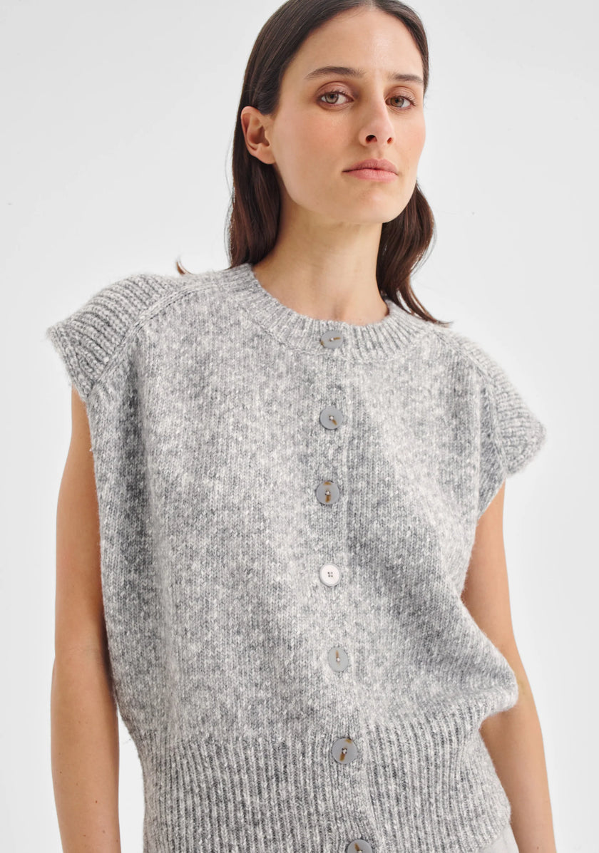 Morrison Zoe Knit Vest - Grey Marle