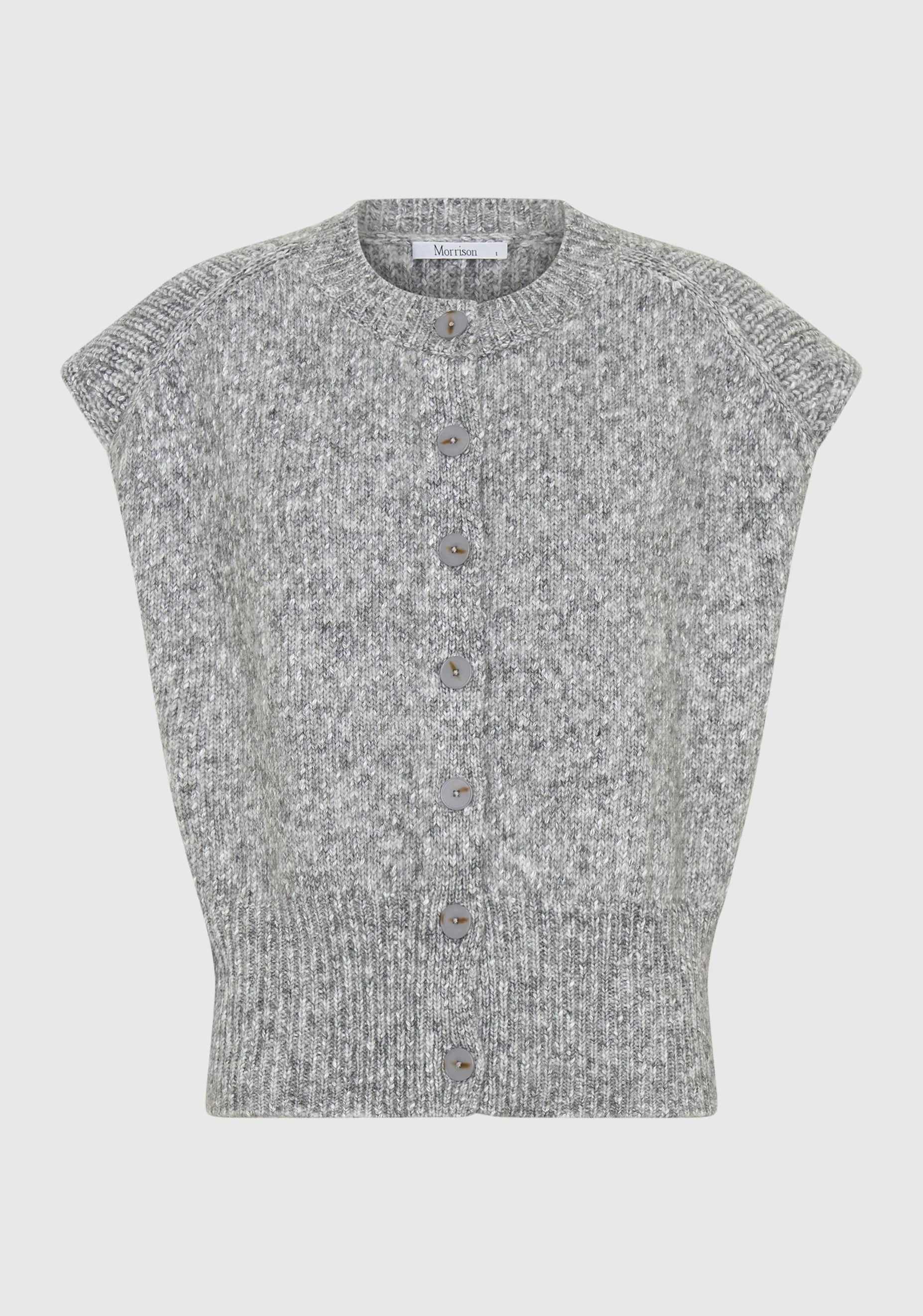 Morrison Zoe Knit Vest - Grey Marle
