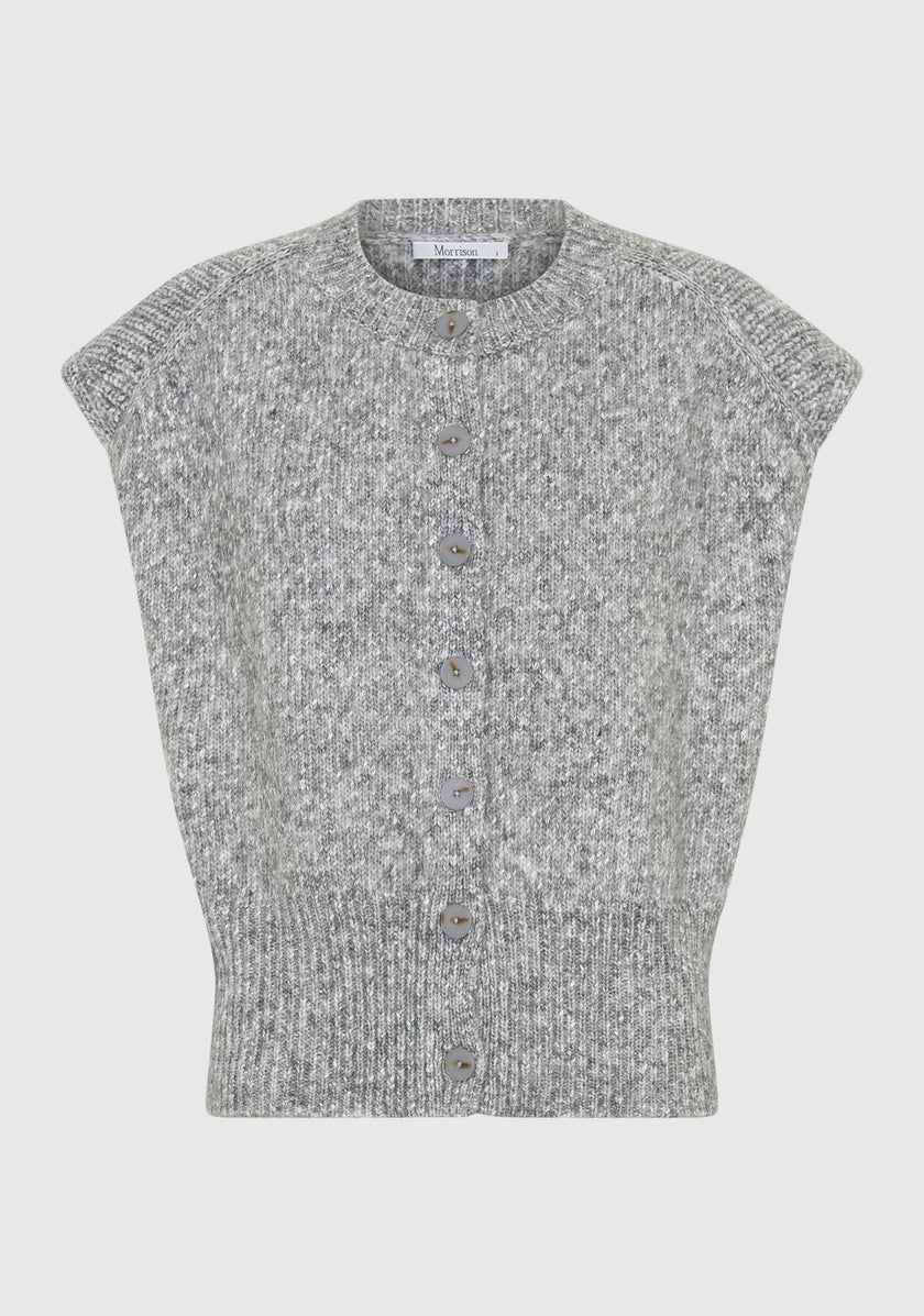 Morrison Zoe Knit Vest - Grey Marle