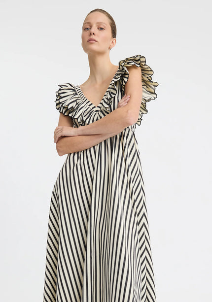 Morrison Marina Scrallop Maxi Dress - Stripe