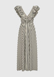 Morrison Marina Scrallop Maxi Dress - Stripe