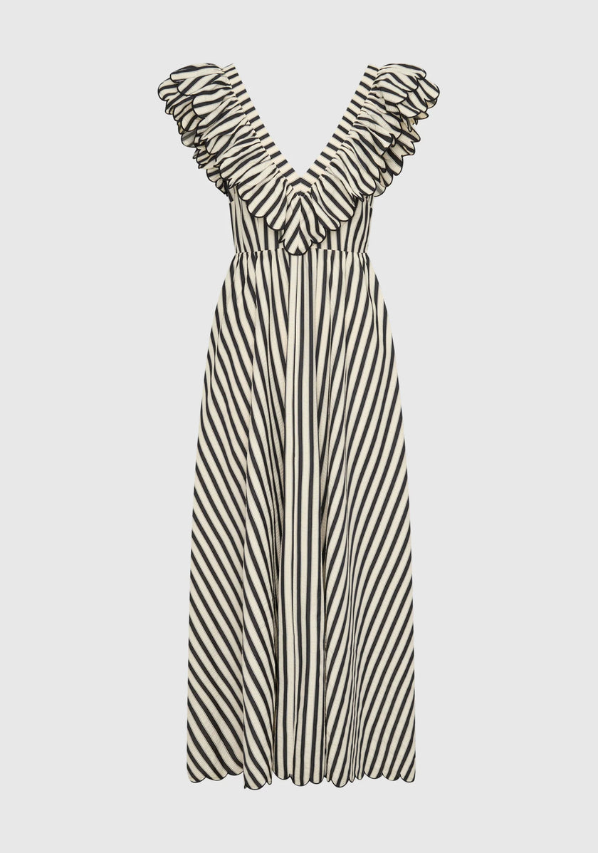 Morrison Marina Scrallop Maxi Dress - Stripe