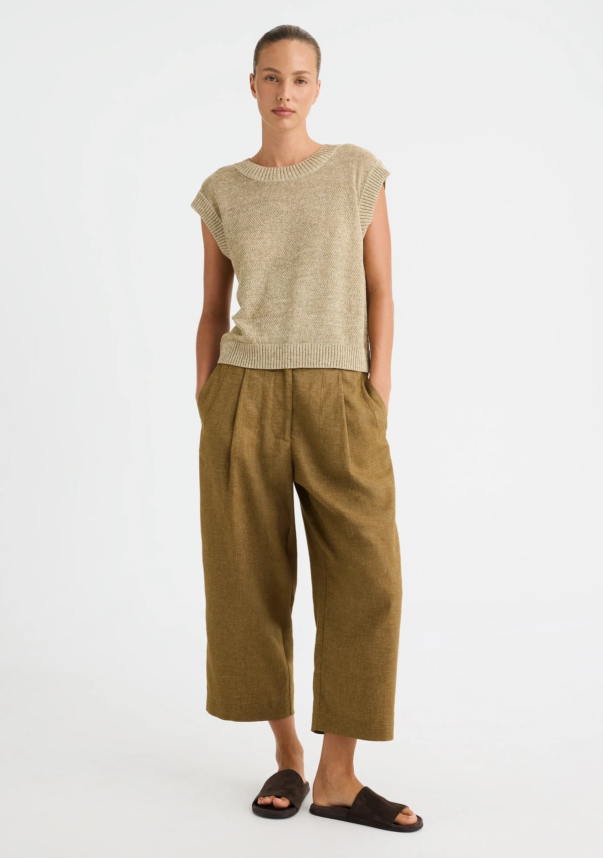 Morrison Renata Sleeveless Knit - Oat
