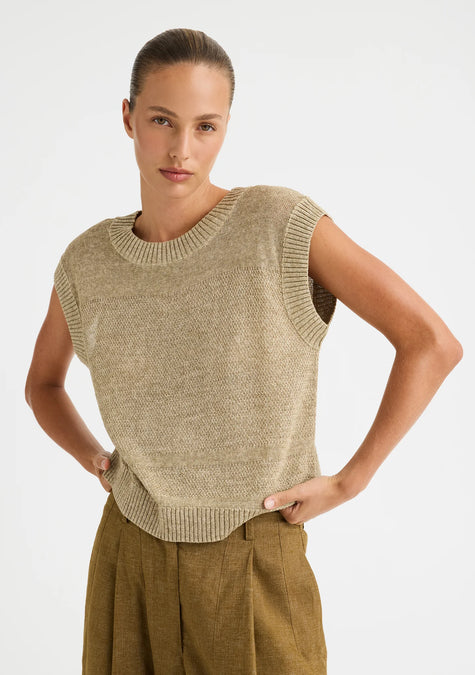 Morrison Renata Sleeveless Knit - Oat
