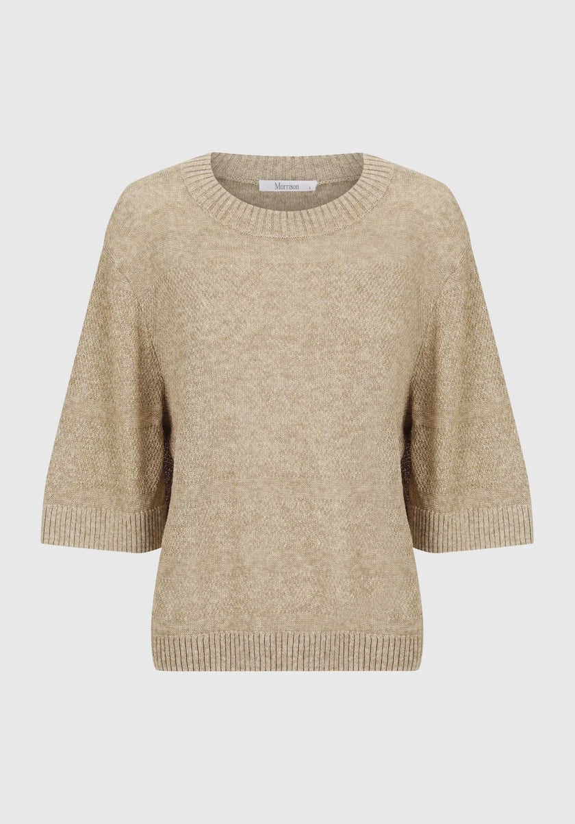 Morrison Renata Knit Tee - Oat
