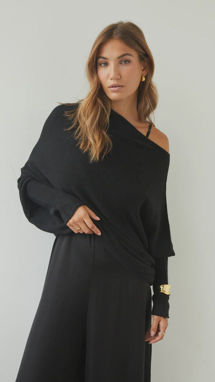 Charli Natalie Sweater - Black