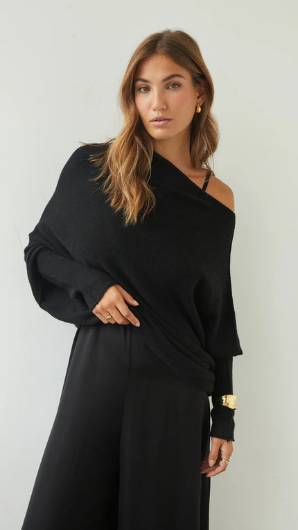 Charli Natalie Sweater - Black