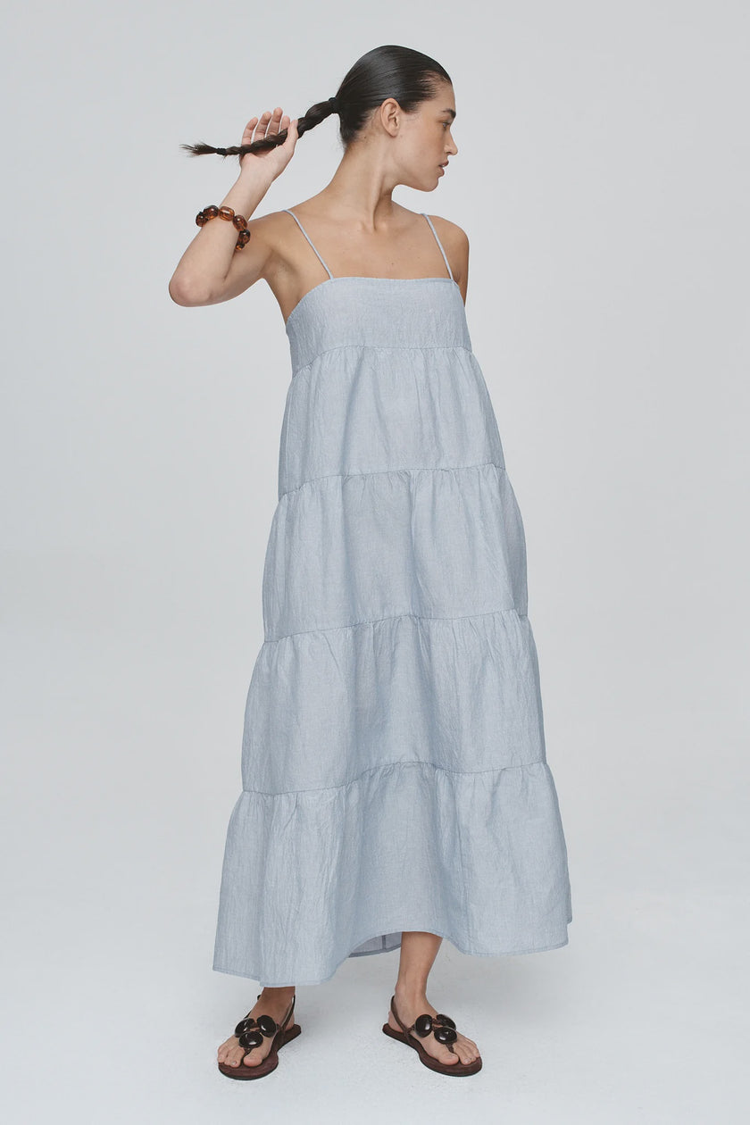 Marle Ophelia Dress - Blue Stripe