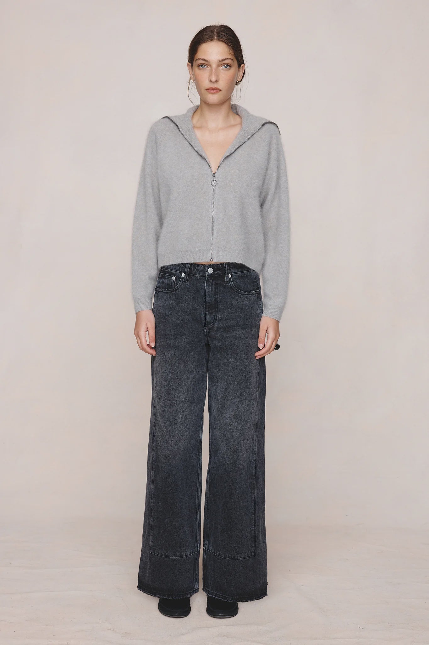 Marle  Oscar Zip Up - Fog
